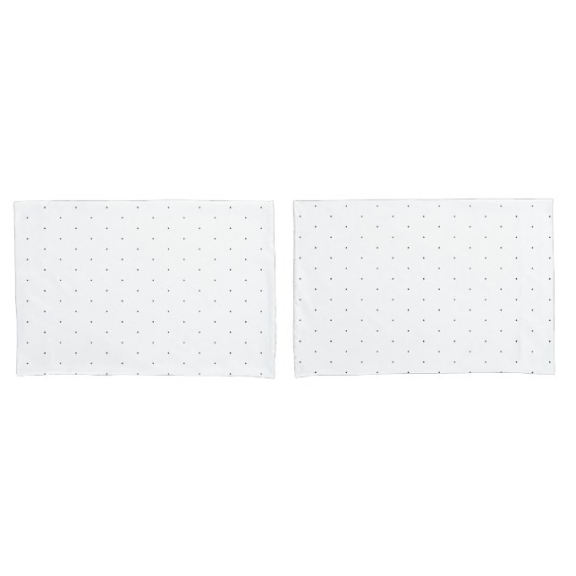 Niedliches Schwarz-weißes Polka-Muster Kissenbezug (Vorderseite-Set)