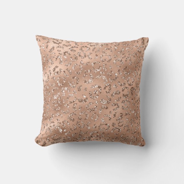 Niedliches Schwarzer Käse Leopard Hautbild Kissen (Vorderseite)