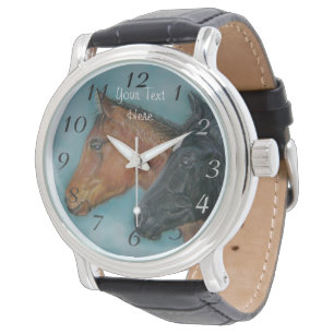 niedliches schwarzes armbanduhr