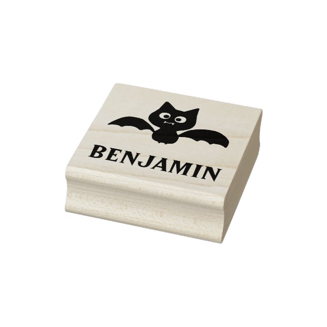Niedliches schwarzes Becken mit Namen Gummistempel (Stempel)
