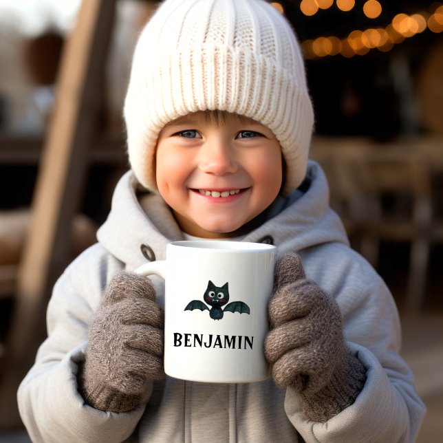 Niedliches schwarzes Becken mit Namen Kaffeetasse (Von Creator hochgeladen)