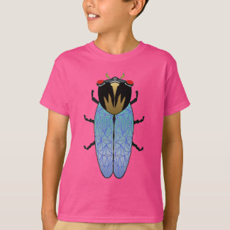 Niedliches Schwarzes Cicada T-Shirt