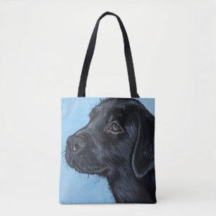 Niedliches Schwarzes Labrador-Welpenbild Tasche