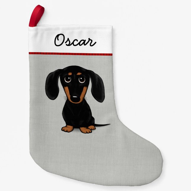 Niedliches Schwarzes und Kleiner Weihnachtsstrumpf (Vorderseite)