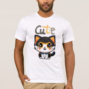 Niedliches Schwarzkatzendesign  Katzenliebhaber    T-Shirt