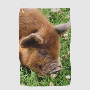 NIEDLICHES SCHWEIN GOLFHANDTUCH