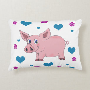 Niedliches Schwein-Kissen Zierkissen