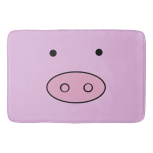 Niedliches Schwein, Little Pig, Schwein, Rosa Schw Badematte