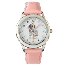 Niedliches Schwein mit Gold Crown Girl's First Wat
