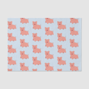 Niedliches Schwein Seidenpapier