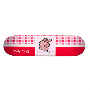 Niedliches Schwein Skateboard