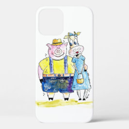 Niedliches Schwein und Kuh Case-Mate iPhone Hülle