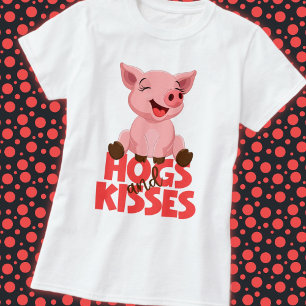 Niedliches Schwein Wortspiel T-Shirt