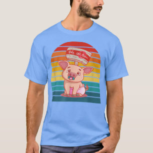 Niedliches Schweine Baby für Vegetarier und Vegane T-Shirt