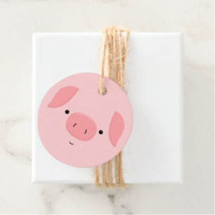 Niedliches Schweine Geschenkanhänger