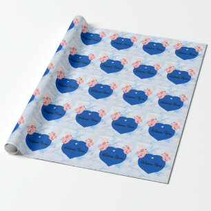 Niedliches Schweine mit Schweinen, wenn Schweine i Geschenkpapier