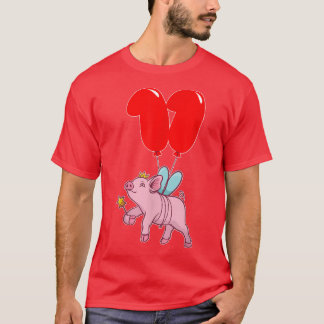 Niedliches Schweinefleisch11. GeburtstagKinder Bal T-Shirt