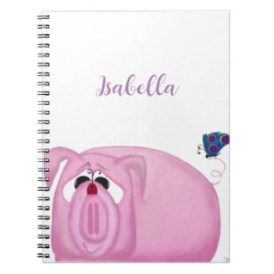 Niedliches Schweinefleisch und schöne Freunde Notizblock