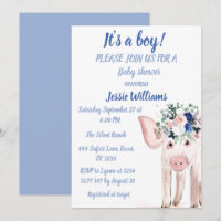 Niedliches Schweinefleisch Zuchttiere Blue Baby Bo