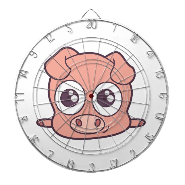 Niedliches Schweineklima Dartscheibe (vorne)