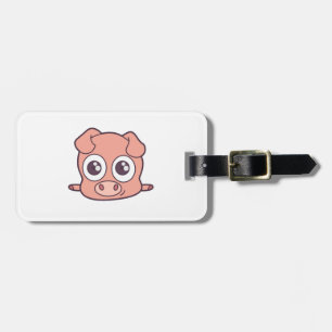 Niedliches Schweineklima Gepäckanhänger