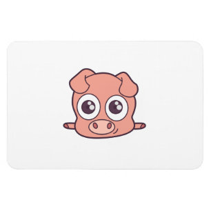 Niedliches Schweineklima Magnet
