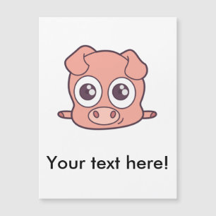 Niedliches Schweineklima Magnetkarte