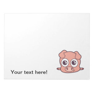 Niedliches Schweineklima Notizblock
