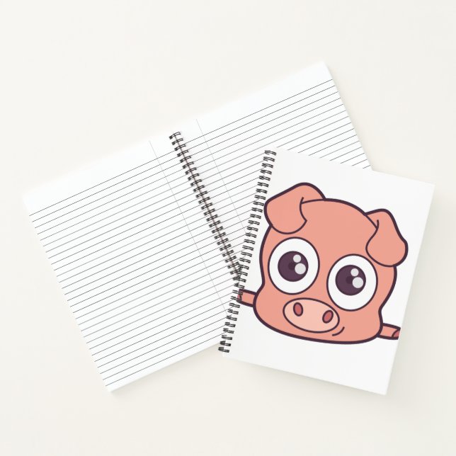 Niedliches Schweineklima Notizbuch (Innenseite)