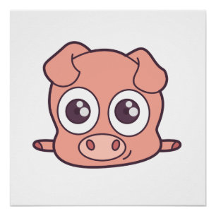 Niedliches Schweineklima Poster