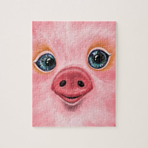Niedliches Schweinepuzzle