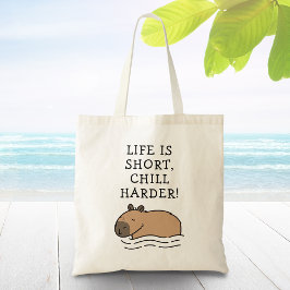 Niedliches Schwimmen Capybara Personalisiertes Zit Tragetasche