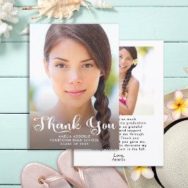 Niedliches Script Abschluss 2 Foto Vielen Dank Einladung