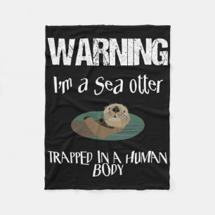Niedliches Sea Otter Halloween Easy Lazy Kostüm Ga Fleecedecke