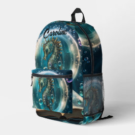 Niedliches Seepferd Bedruckter Rucksack