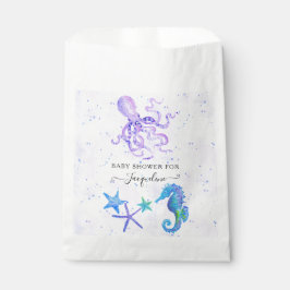 Niedliches Seepferd Stafish Octopus Beach Babydusc Geschenktütchen