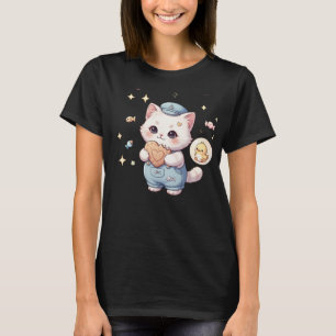 Niedliches Segler-Kätzchen Snack-Attacke Miau - Ka T-Shirt