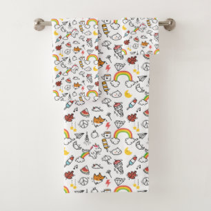 Niedliches Set Kawaii Muster