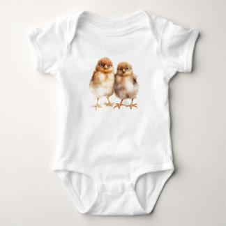 Niedliches Set von Hühnern Baby Strampler