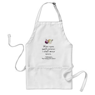 Niedliches Shakespeare-Zwiebelangebot Hand-Illustr Schürze
