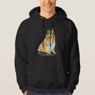 Niedliches Shetland Tragen Karnevalsmaske Mardi Gr Hoodie