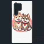 Niedliches Shiba Inu Dog Couple in Liebe Samsung Galaxy Hülle<br><div class="desc">Feiern Sie Liebe mit dieser anmutigen Abbildung eines Shiba Inu Paares. Diese beiden süßen Welpen sind in einem sanften Aquarellstil gehalten und von Herzen umgeben. Es ist ein perfektes Design für den Valentinstag,  Jubiläen oder jeden Hundefreund,  der den Charme dieser geliebten japanischen Rasse schätzt.</div>