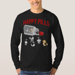 Niedliches Shih Tzu Happy Pills Welpenhalter-Produ T-Shirt