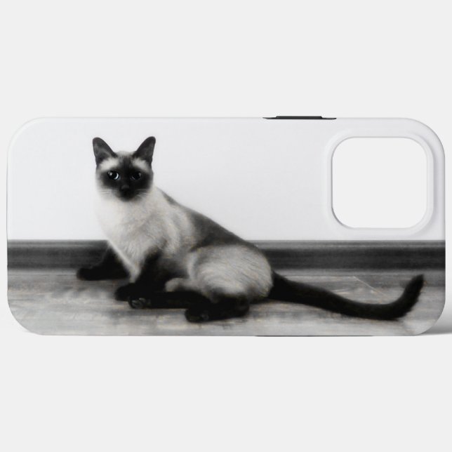 NIEDLICHES Siamesisches Katapult Case-Mate iPhone Hülle (Rückseite (Horizontal))