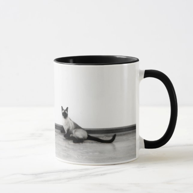 NIEDLICHES Siameskatzenfoto Tasse (Rechts)
