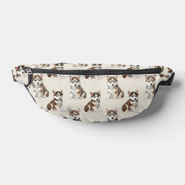 Niedliches sibirisches Husky-Dog-Muster Bauchtasche (Ablage )