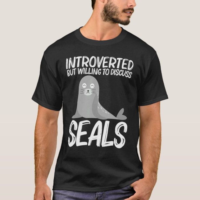 Niedliches Siegel für Männer - Seelöwe T-Shirt (Vorderseite)