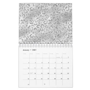 Niedliches Silberschmiedekunstmuster Kalender