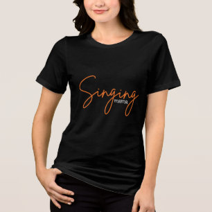 Niedliches Singen Mama Shirt Music Lover T-Shirt