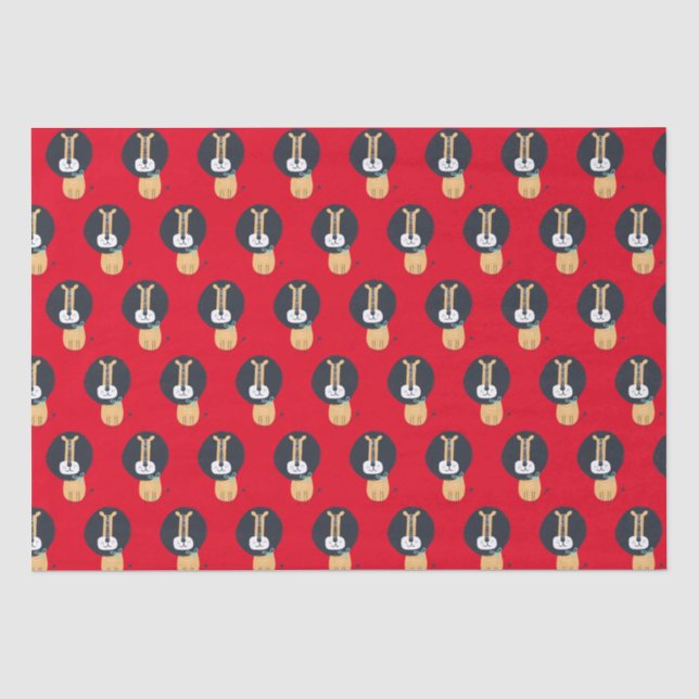 Niedliches skandinavisches Lion Kids-Muster Seidenpapier (Vorderseite)